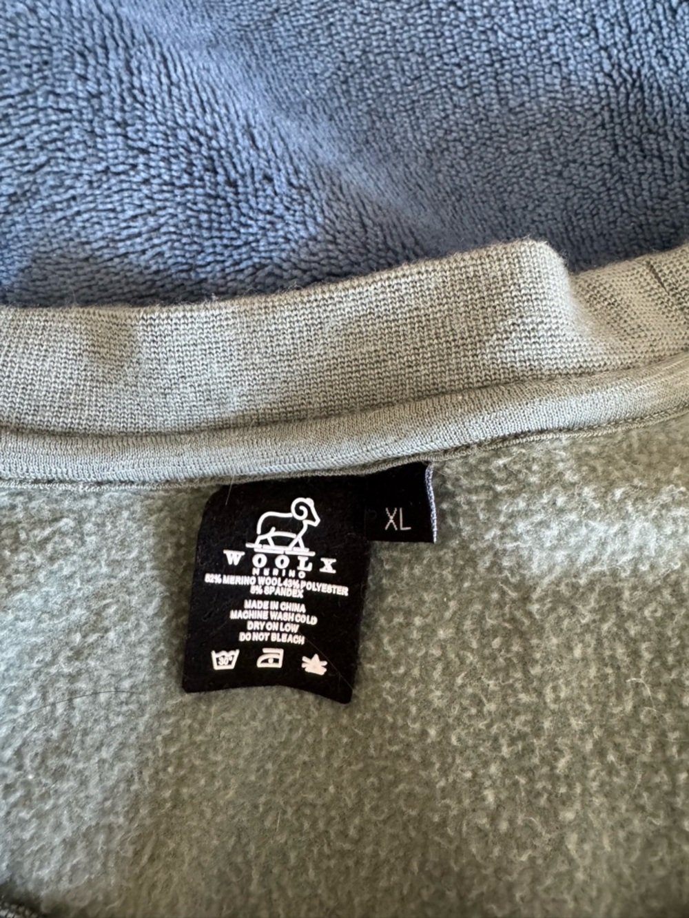 Women's Woolx Sweatshirt in Light Sage - Picture 3 of 3